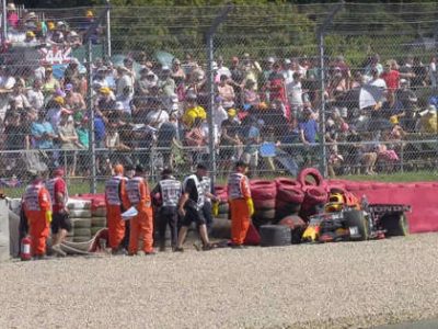 GP Μ. Βρετανίας: Ατύχημα στα 280 km/h για Verstappen