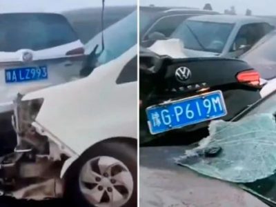 ΒΙΝΤΕΟ: Tεράστια καραμπόλα με 200 αυτοκίνητα στην Κίνα-Νεκρός σε γέφυρα