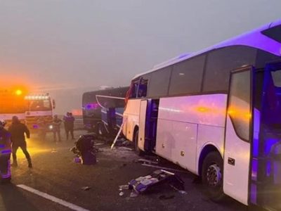 ΒΙΝΤΕΟ: Φοβερό τροχαίο στην Τουρκία-Δέκα νεκροί και πάνω από 50 τραυματίες μετά από καραμπόλα επτά οχημάτων