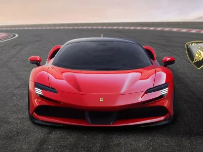 H Lamborghini «πιάστηκε» να δοκιμάζει μια Ferrari SF90 (+video)